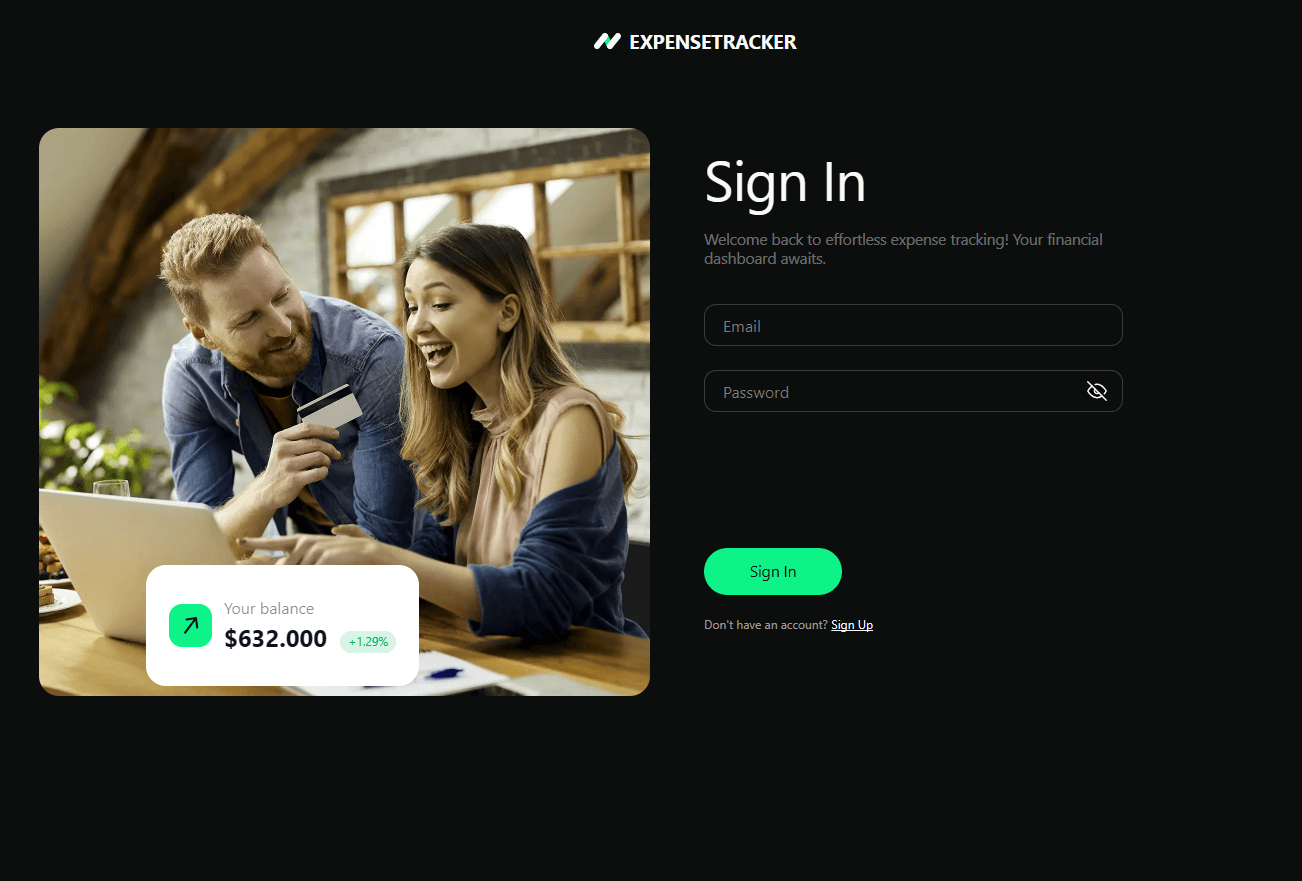 Expense Tracker app preview